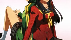 Skirts anime girls pantyhose seifuku megaten amagi yukiko 