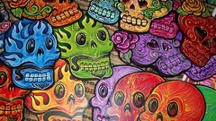 Skulls dead sugar skulls