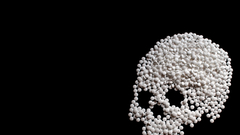 Skulls drugs medicine pills
