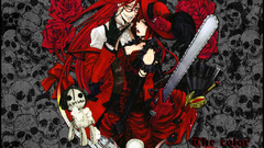 Skulls Flowers redheads chainsaw