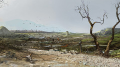 Skulls Landscapes concept art