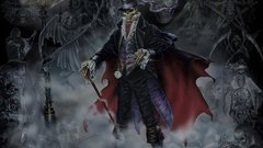 Skulls pentagram Gothic skeletons