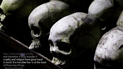 Skulls Quotes fearful religion