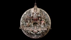 Skulls sculptures fascism