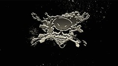 Skulls skull and fire skull and chains