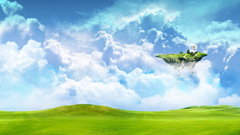 Sky grass Island nature