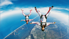 Sky king skydiving nature