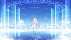 Sky woman headphones anime girls Asakura Masatoki