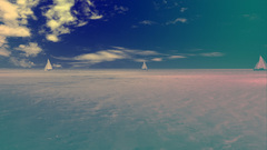 Skyscapes sails ocean