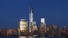 Skyscrapers City Lights architecture buildings cityscapes new 