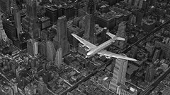 Skyscrapers monochrome buildings historical new york city 