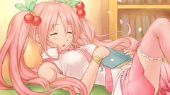 Sleeping cherries hatsune miku vocaloid sakura miku Vocaloid 