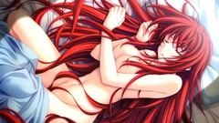 Sleeping long hair anime girls redheads nude highschool dxd 