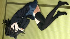 Sleeping stockings skirts anime girls school uniforms Koi To 