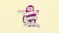 sloths artwork Simple Background text Typography motivational