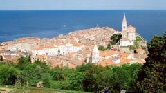 Slovenia Beaches piran cityscapes