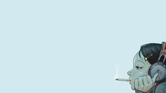 Smoke Simple Background anime