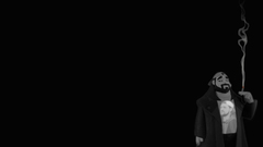 Smoking black and white