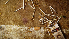 Smoking Cigarettes matchsticks