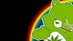 Smoking marijuana rainbows teddy