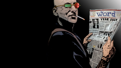 Smoking paper black comics