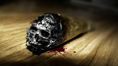 Smoking skulls blood