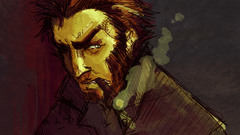 Smoking wolverine artwork marvel