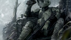 sniper rifle star wars soldier science fiction artwork weapon