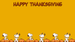 Snoopy Thanksgiving Peanuts (Comic