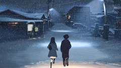 Snow Anime 5 centimeters per second Takaki Furan