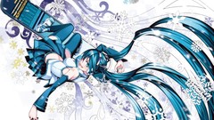 Snow Anime anime girls hatsune miku vocaloid twintails earmuffs 