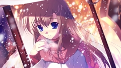 Snow anime girls