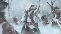 Snow assassins creed revelations assassins artwork video games 