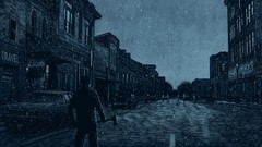 Snow cars shop roads monochrome artwork Axes Daniel Danger