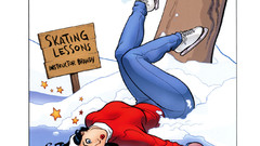 Snow cartoons comics skating Frank Cho Liberty Meadows