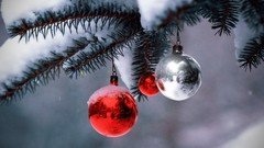 Snow christmas decorations