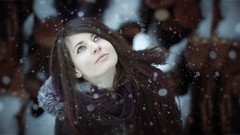 Snow eyes woman faces blondes Miobi