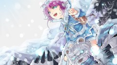 Snow fan art purple hair League of Legends video games Annie 