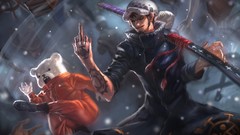 Snow fight funny Swords smiling Trafalgar Law One Piece (anime) 