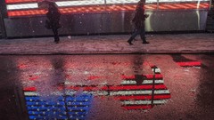 Snow Flags USA reflective streets
