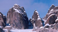 Snow hills California Owens Valley