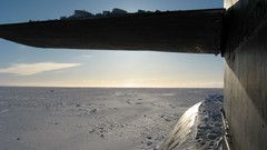 Snow ice submarine North Pole Russian Navy SLBM 667 BDRM