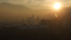 Snow landscapes Brasov