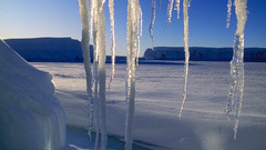 Snow landscapes icicles snow