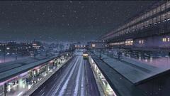Snow Makoto Shinkai train