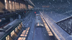 Snow Makoto Shinkai train