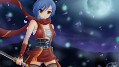 Snow moon Anime Thief anime girls brown eyes aggressive 