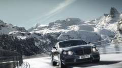 Snow Mountains cars Bentley roads vehicles bentley continental 
