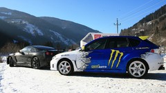 Snow Mountains cars wheels vehicles subaru impreza wrx sti 