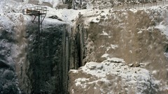 Snow Mountains rocks iceland construction site